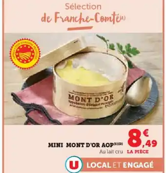 Super U Mini mont d'or aop offre