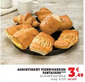 Super U Assortiment viennoiseries fantaisies offre