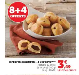 Super U 8 petits beignets + 4 offerts offre
