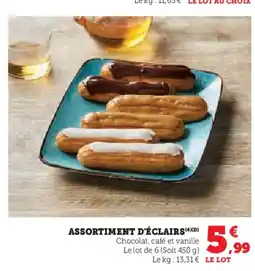 Super U Assortiment d'éclairs offre