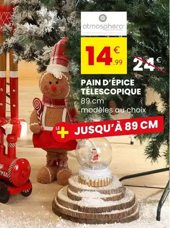 Stokomani ATMOSPHERA Pain d'épice télescopique offre