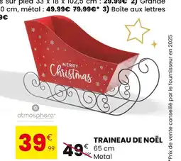 Stokomani ATMOSPHERA Traineau de noël offre