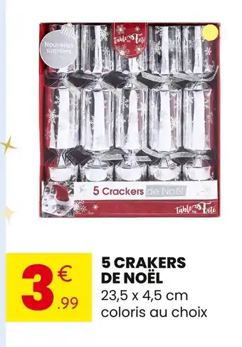 Stokomani 5 crakers de noël offre