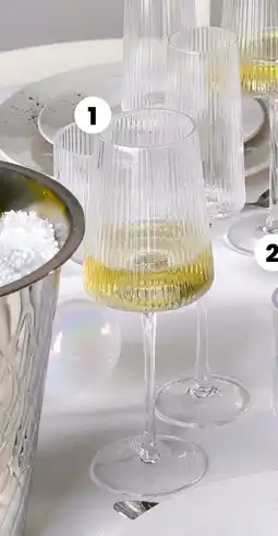 Stokomani 3 verres à pieds striés offre