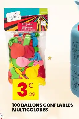 Stokomani 100 ballons gonflables multicolores offre