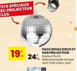 Stokomani Pack boule disco et son projecteur offre