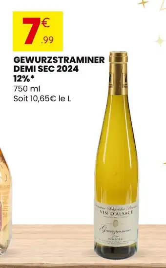 Stokomani Gewurzstraminer demi sec 2024 12% offre