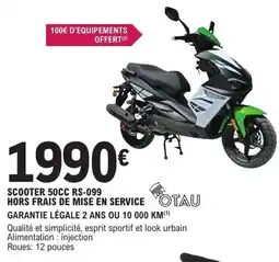 E.Leclerc L'Auto Scooter 50cc rs-099 hors frais de mise en service offre