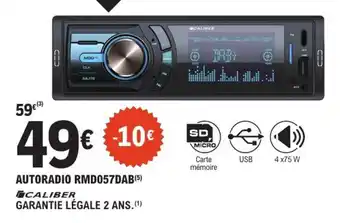 E.Leclerc L'Auto CALIBER Autoradio rmd057dab offre