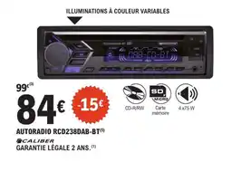 E.Leclerc L'Auto CALIBER Autoradio rcd238dab-bt offre