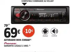 E.Leclerc L'Auto PIONEER Autoradio mvh-330dab offre