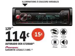 E.Leclerc L'Auto PIONEER Autoradio deh-s720dab offre