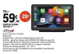 E.Leclerc L'Auto Carplay ecran tactile 7" offre