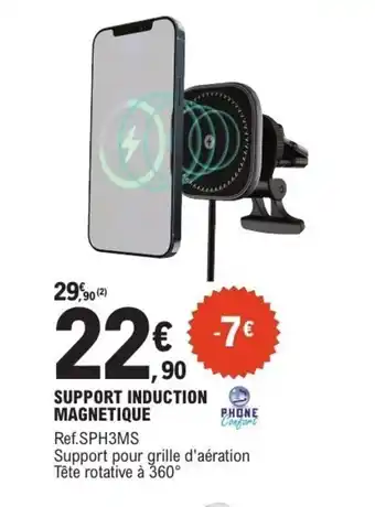 E.Leclerc L'Auto Support induction magnetique offre