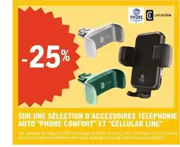 E.Leclerc L'Auto Sur une sélection d'accessoires télephonie auto phone confort et cellular line offre