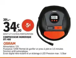 E.Leclerc L'Auto OSRAM Compresseur numerique oti 400 offre