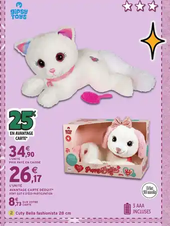 Intermarché Hyper GIPSY TOYS Cuty Bella fashionista offre