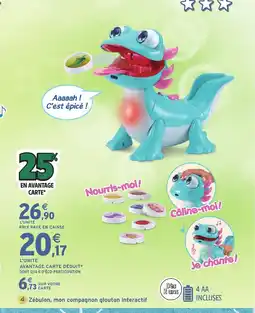 Intermarché Hyper VTECH Zébulon, mon compagnon glouton interactif offre