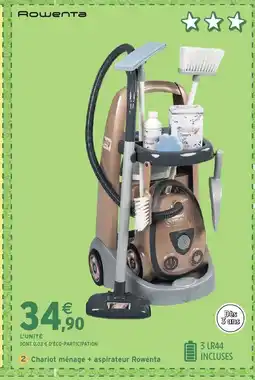 Intermarché Hyper ROWENTA Chariot ménage + aspirateur offre