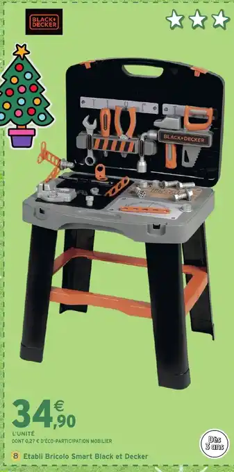 Intermarché Hyper BLACK+DECKER Etabli Bricolo Smart Black et Decker offre