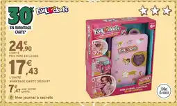 Intermarché Hyper FUNLOCKETS Mon journal à secrets offre