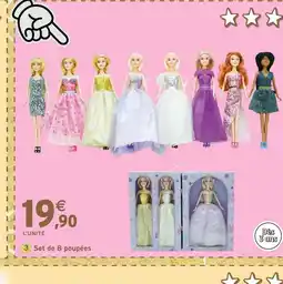 Intermarché Hyper Set de 8 poupées offre