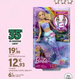 Intermarché Hyper Sirène fleurs magiques blonde offre