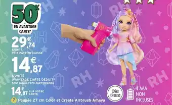 Intermarché Hyper Poupée Color et Create Airbrush Amaya offre