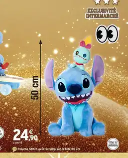 Intermarché Hyper Peluche Stitch avec Scrump sur la tête offre