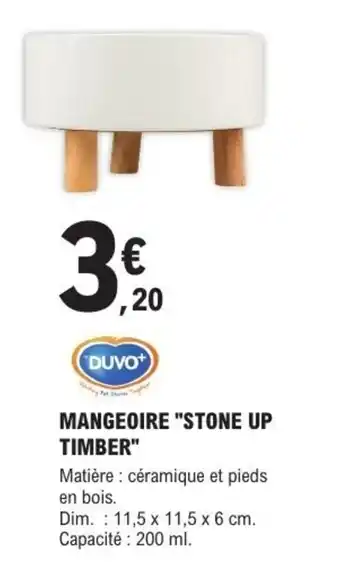 E.Leclerc Mangeoire stone up timber offre
