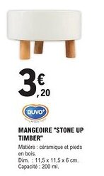 Mangeoire stone up timber