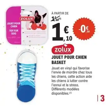 E.Leclerc Jouet pour chien basket zolux offre