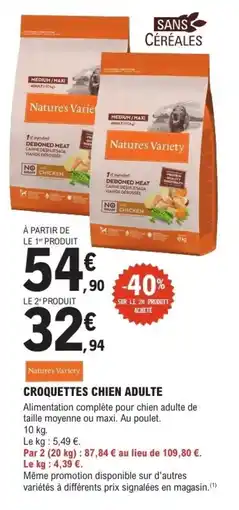 E.Leclerc Croquettes chien adulte offre