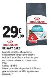E.Leclerc Royal canin urinary care offre