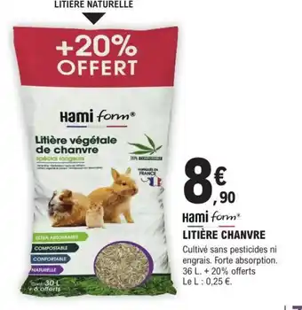 E.Leclerc Hami form litière chanvre offre