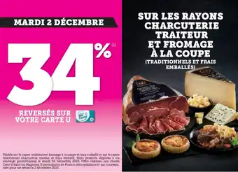 U Express Sur les rayons charcuterie traiteur et fromage à la coupe offre