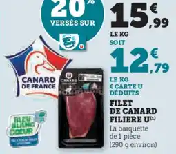 U Express Filet de canard filiere u offre