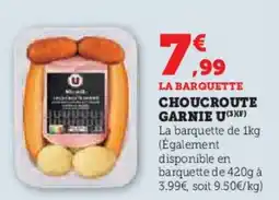 U Express Choucroute garnie u offre