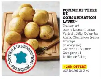 U Express Pomme de terre de consommation lavee offre