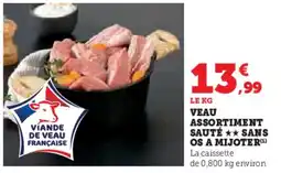 U Express Veau assortiment sauté sans os a mijoter offre