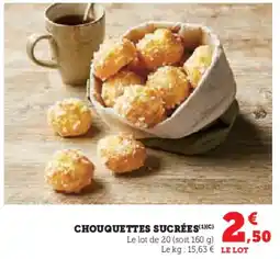 U Express Chouquettes sucrées offre