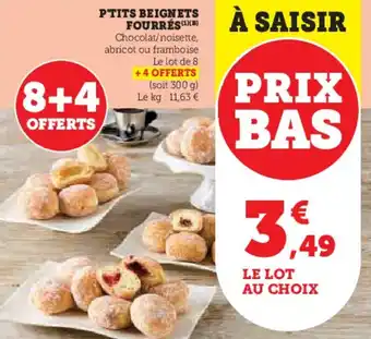 U Express P'tits beignets fourrés offre