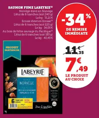 U Express Saumon fume labeyrie offre