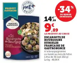 U Express Escargots de bourgogne surgeles francaise de gastronomie offre