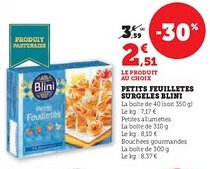 U Express Petits feuilletes surgeles blini offre
