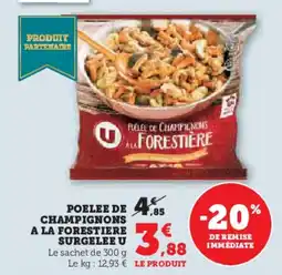 U Express Poelee de champignons a la forestiere surgelee u offre