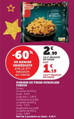 U Express Pommes de terre surgelees findus offre