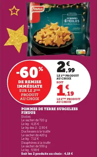 U Express Pommes de terre surgelees findus offre