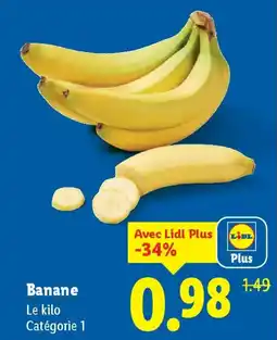 Lidl Banane offre
