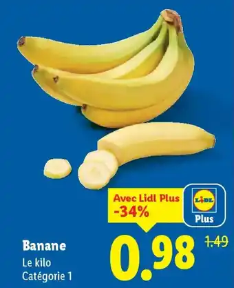Lidl Banane offre